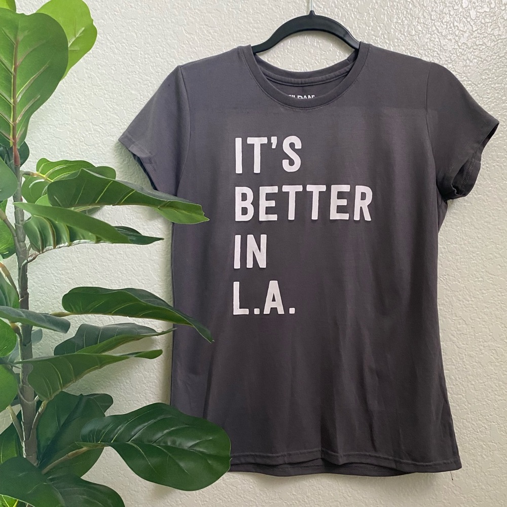 Dark Gray “It’s better in LA” Graphic Tee Shirt